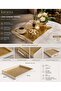 Premium Glitter Presentation Tray |   Wooden White Gold Luxury Decorative Tray 42X29 cm - 7