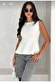 Women's Peblum Blouse Fitted Elegant Cut - 4