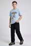 Erkek Çocuk Basic Tshirt 7770 Mavi - 3