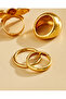 Women Gold Embellished Ring Set (Pack Of 4) - 3