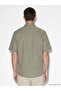 Regular Fit Linen Blend Men's Shirt (S6) - 4