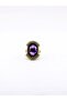 Natural Stone Amethyst Natural Stone Women's Antique Adjustable Ring Euy94Amt - 3
