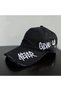 Unisex Black Never Give up Embroidered Baseball Hat Adjustable Vintage Streetwear Sport Cap - 8