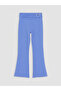 Ozmarka New Season Blue Printed Soft Touch Girls' Spanish Leggings - 2
