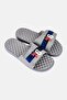 Men Philadelphia 76ers Distressed Slip On Slides, Grey - 2