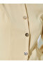 Yellow Long Sleeves Button Down Blouse - 4