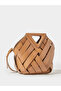 Woven Drawstring Handbag