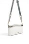 White - Women's Crossbody Bag with Gray Logo Sp1288 - 2