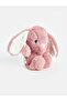 Plush Baby Pillow with Pink Rabbit Figure 23 cm - 2