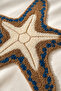 Punch Embroidered Throw Pillow Cover - 43*43 cm - Starfish - Pnk001 - 2