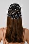 Sequin Detailed Summer Knitted Beanie Y8248 Black - 6