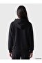 Hooded Oversize Women's Zippered Sweatshirt (W6) - 4