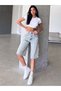 Ice Blue - Loose Fit Comfortable Baggy Jean Casual Women's Bermuda Below the Knee Denim Shorts
