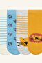 Animal Patterned Seamless 4-Piece Cotton Long Mixed Socks for Baby Boy H9186A5Ns - 3