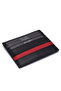 Black-Red Unisex Leather Card Holder 0244Şy1Z - 2