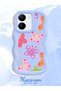 Vivo Y36 4g Compatible Case Camera Protector Blue Silicone Couple Phone Case Butterfly Pattern - 2