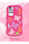 Redmi 10 2022 Compatible Case Camera Protector Red Silicone Couple Phone Case Butterfly Pattern - 2