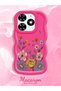 Tecno Spark 20C Compatible Case Camera Protector Red Silicone Couple Phone Case Flower Pattern - 2