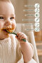 Soft Tip, Silicone Feeding Spoon with Teething Feature - Additional Food Transition Spoon - Feeding Spoon - Green - 6