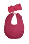 Baby Girl Cotton Bib Headband Set - 2