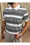 Knitwear Polo Collar Striped T-Shirt Code:Jsm26Pt-002