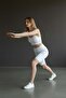 Women's White Camisole High Waist Stretchy Short Basic Biker Sports Leggings - 2003 - 3
