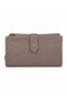 Women's Genuine Leather Zippered Multi-Compartment Long Wallet