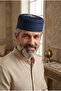 Men's Tuğra Embroidered Luxury Embroidered Ottoman Prayer Cap - 3
