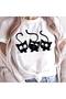 Unisex Oversize Wolf Turkish Flag Printed Crew Neck Short Sleeve Black T-Shirt