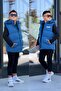 Boy's Printed Detachable Hooded Puffer Vest 3017 - 7