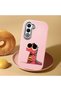 Oppo A5 4G/5G Compatible Shock-Absorbing Camera Protected Pink Silicone Case - 2