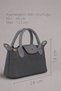 Aura Gray |   Anthracite Tone Women's Hand and Shoulder Bag 255 - 6