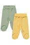 Basic 2-Piece Set with Booties for 3-9 Months Single-Bottom Baby - Green - 5