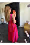 Pink - Orange Striped Dress - 8304 - 3