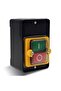 Industrial Push Button On-Off Switch Box, Start Stop Control Station, Black and Yellow - 5