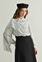 Shawl detailed flowy shirt - 3