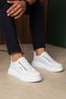 Banded Suede Detailed Men's Sports Shoes White - 2