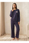 Intimates Pyjama Set Long Sleeved T-shirt & Trousers Viscose