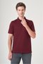 Purple Polo Collar Short Sleeve Pocket Comfort Fit 100% Cotton T-Shirt 1011260163 - 3