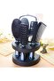 Hair Care Comb Set |   Blow-Dry Comb + Padded Comb + Mirror + Stand 5-Piece Styling Set