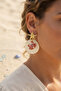 Sea Star and Crab Figured Dangle Earrings - Ebj260725W44551 - 2