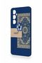 Realme C65 Compatible Blue Ethnic Carpet Pattern Silicone Case - 4