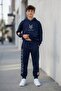 Navy Blue Zoo York Printed Boys' Hooded Tracksuit Set 24604 - 4