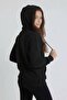 Black Girl's Kangaroo Pocket Hooded Sweatshirt 24687 - 4