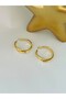 Line Detail Hoop Earrings (Steel) - 2