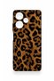 Infinix Hot 30 Compatible Dark Leopard Leather Pattern Silicone Case - 2