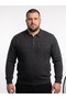 Men's Battal Polo Collar Tricot Sweater with Elastic Waist, Steel Knitting, Classic Fit