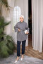 Navy Blue Belted Striped Casual Shirt - 2