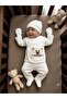 5 Piece 100% Cotton Newborn Baby Hospital Discharge Set with Teddy Bear Pattern Boxed - 3