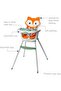 Grow-with-Me 4-in-1 Convertible High Chair, Fox-Theme, Space-Saving Design, Booster and Toddler Chair for Infants & Toddlers 3M-36M - 4